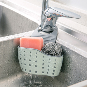 Hot Sale Kitchen Adjustable Button Type <strong>Sink</strong> Shelf Double-Deck Strainers <strong>Basket</strong> Storage Holder Drain <strong>Basket</strong> - Product Image 1