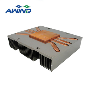Dissipateur thermique de caloduc en cuivre à ailettes empilées gpu plaque arrière dissipateur thermique en aluminium 200*174mm pour équipement électrique - Product Image 5