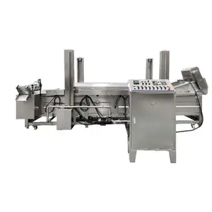 Sanayi sürekli fritöz kızartma makinesi için 500 kg/saat otomatik falafel fritöz