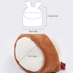 ABLAZEZAI 면 경량 햄스터 침대 미니 소형 동물 부드럽고 따뜻한 손세탁 가능 둥지 소파 침대 쥐 케이지 액세서리 (브라운) - Product Image 2