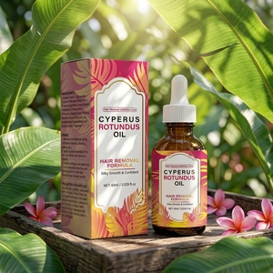 Cyperus Rotundus Olie Cypriol Olie Natuurlijke Haarhargende Essentie Vertraagde Groei Serum Lichaam Gezicht Haarverwijdering Private Label OEM - Product Image 6