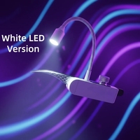 Lampe UV LED miniature à pédale pour pince à cils, lumière blanche 405NM 1.8W, séchage rapide en 1-2 secondes pour colle à faux cils et extensions