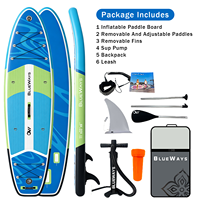 Planche de paddle gonflable Ocean Swirl 335x84x15cm, largeur 33 pouces, kit Aqua Flow DWF Drop Stitch, usine OEM CE BSCI