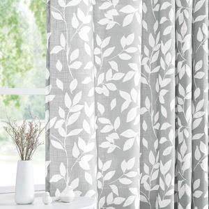Rideaux à imprimé de feuilles, <span class=keywords><strong>rideau</strong></span> conçu pour <span class=keywords><strong>chambre</strong></span> et salon # - Product Image 3