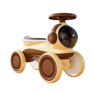 热卖1-3岁婴儿学步玩具车三轮无踏板儿童滑动平衡自行车PP四轮自行车