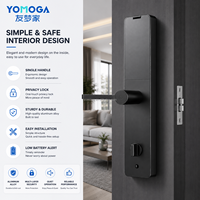 Cerradura Biométrica Inteligente Yomoga de Aleación de Zinc para Muebles y Puertas, con Huella Digital, Tarjeta RFID, WiFi y App, para Uso en Hoteles y Centros Comerciales
