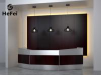 Comptoir de bar modulaire en métal |   Zone de réception en acier inoxydable |   Conception personnalisée