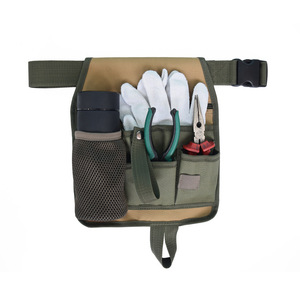 Ensemble de travail portable en toile pour charpentier et jardinier avec outils et sac de ceinture, porte-outils professionnel personnalisé pour électricien, vente en gros - Product Image 1
