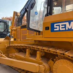 รถดันดินตีนตะขาบ CAT SEM 816 สีเหลือง อุปกรณ์ก่อสร้างงานหนัก เครื่องยนต์ขับเคลื่อนด้วยปั๊มเกียร์สูง ระยะดัน 4.3 เมตร - Product Image 3