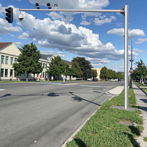 Palo d'acciaio galvanizzato palo della macchina fotografica del <span class=keywords><strong>CCTV</strong></span> del monitoraggio di sicurezza - Product Image 5