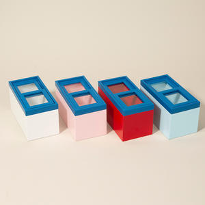 Escala 1:12 DIY juguete de madera casa de muñecas congelador en miniatura refrigerador accesorios de tiro con Mini modelo de muebles para jugar - Product Image 4