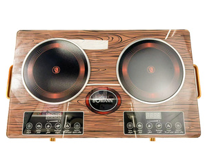 Bếp điện đa năng tích hợp, 2 bếp hồng ngoại, mặt bếp gốm sứ, bếp điện thông minh, bếp nướng điện hồng ngoại, bếp từ đôi - Product Image 2