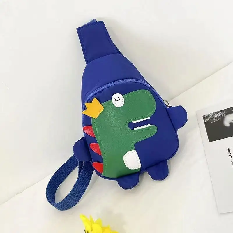 जीपी कार्टून बच्चों के बैग Crossbody बैग 2023 नायलॉन निविड़ अंधकार आउटडोर अवकाश बच्चों के बैग एनीमेशन डायनासोर छाती बैग