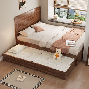 Marco <span class=keywords><strong>de</strong></span> <span class=keywords><strong>cama</strong></span> madre <span class=keywords><strong>de</strong></span> madera negra a rayas <span class=keywords><strong>de</strong></span> estilo europeo <span class=keywords><strong>de</strong></span> gran tamaño al por mayor <span class=keywords><strong>cama</strong></span> <span class=keywords><strong>de</strong></span> <span class=keywords><strong>arrastre</strong></span> <span class=keywords><strong>de</strong></span> tamaño pequeño diseño <span class=keywords><strong>de</strong></span> litera doble King moderna - Product Image 1