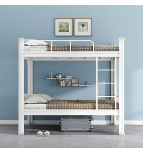<span class=keywords><strong>Lit</strong></span> superposé moderne pour hôtel et auberge, idéal pour chambre d'enfant, adolescents et adultes, avec tiroir coulissant et rangement - Product Image 3