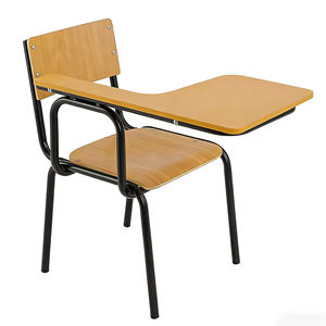 Sedia da Formazione in Compensato con Bracciolo Porta Tablet per Scuola e Disegno, Arredo Scolastico - Product Image 1