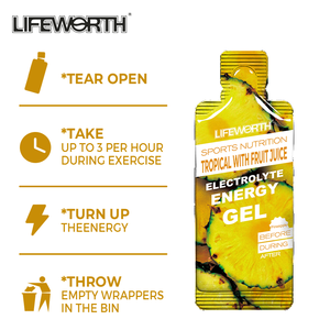 LIFEWORTH Private Label biologico senza glutine Gym Energy Gel per sport integratore - Product Image 4