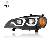 Actualización de Faros Delanteros con Luz de Señalización H1 para BMW X5 E70, Faros Delanteros 2007-2013, Faros Halógenos y Xenón