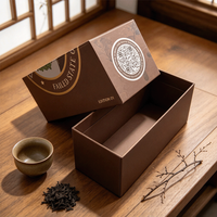 Personnalisation OEM |   Boîte à tiroir coulissant en carton rigide laminé mat |   Boîte-cadeau de luxe pour emballage de thé avec logo personnalisé imprimé