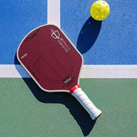 Raquette de pickleball Honolulu Sword and Shield J2nf, Kevlar, noyau en mousse haute densité de 16 mm et face en fibre de carbone Toray T700