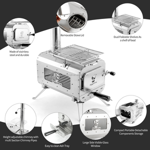 Wholesale Stainless Steel <strong>Camp</strong> Tent with Portable Wood Burning <strong>Stove</strong> for Camping - Product Image 2