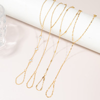 Bracelet de main minimaliste élégant rétro pour femme, bague de doigt en acier inoxydable, accessoires de bijoux tendance