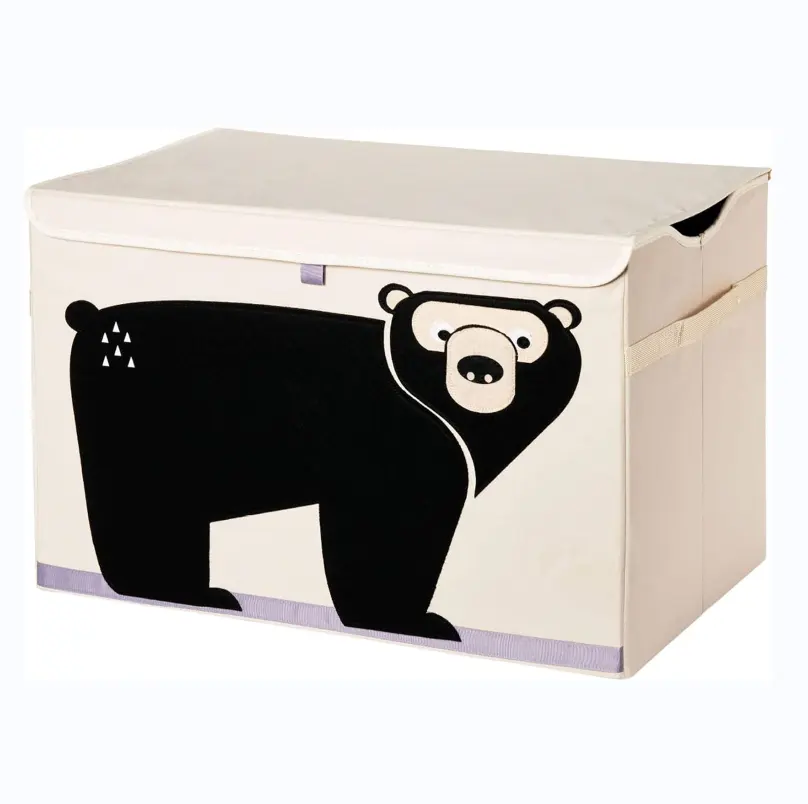 Gấu gấp hộp lưu trữ thân cây trẻ em Đồ chơi ngực cho bé trai và bé gái phòng