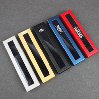 Boîtes d'emballage personnalisées pour stylos, petites boîtes en carton, étui à crayons en papier, boîte à stylos avec couvercle transparent et fenêtres en PVC