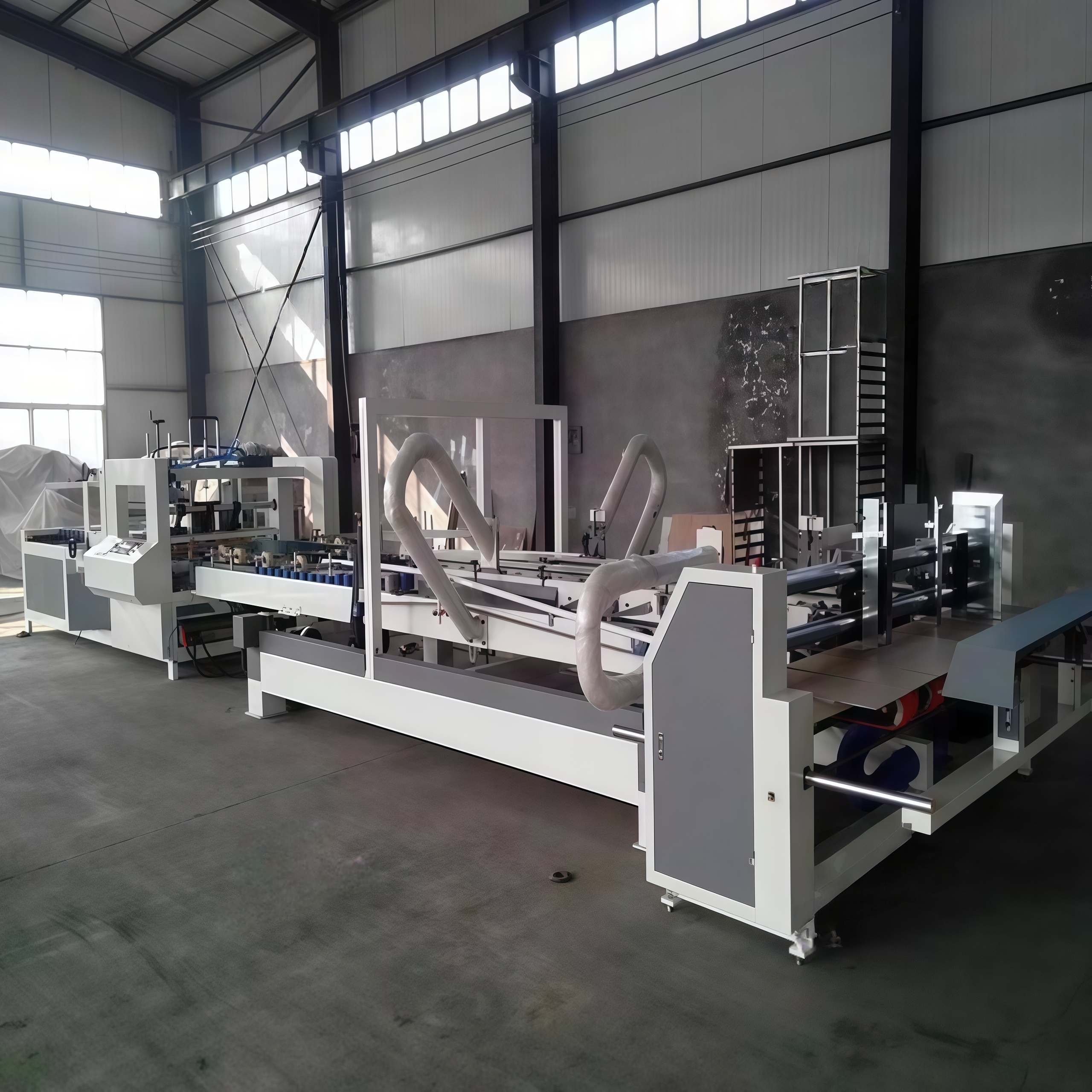 Automatic Carton Folder Gluer Machine/corrugated Box Folding Gluing Machine