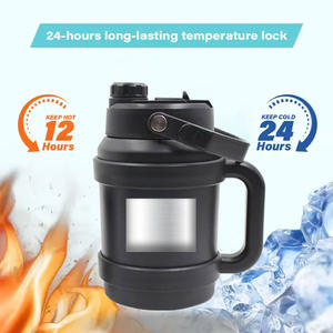 Nouvelle conception en promotion : Gobelet isotherme à vin sous vide avec poignée et paille, grande capacité, pour les voyages en extérieur, idéal pour les cadeaux d'affaires - Product Image 2