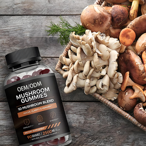 Gomitas de Extracto de Melena de León de Alta Calidad OEM, Mezcla de Hongos Ganoderma Lucidum y Cordyceps, Favorecen <span class=keywords><strong>la</strong></span> Concentración, <span class=keywords><strong>la</strong></span> Claridad y <span class=keywords><strong>la</strong></span> <span class=keywords><strong>Memoria</strong></span> - Product Image 2