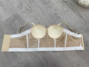 Sáng Bóng Sang Trọng Ngọc Trai Thêu Ren Tank Top Phụ Nữ Hoa Trắng Sling Mặc Phụ Nữ Đồ Lót Đồ Lót Colombia Tráng - Product Image 6