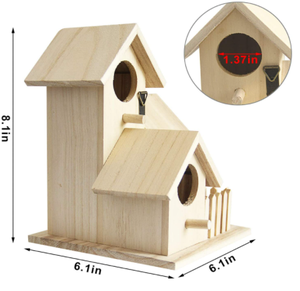 Ucuz fiyat çin katı ahşap duvara monte özelleştirilmiş kuş kafesi - Product Image 5