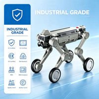Robot chien quadrupède industriel certifié CE, tout-terrain, pour inspection, avec IA et développement secondaire, équipé d'un moteur et d'un PLC