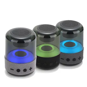Mini haut-parleur Portable sans fil, enceinte lumineuse Led colorée, d'extérieur, stéréo, vente en gros, nouvelle collection