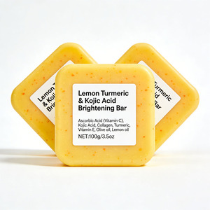 สบู่ขมิ้นโคจิกเลมอนทำมือ ช่วยผลัดเซลล์ผิวเผยผิวกระจ่างใส ลดสิว ทำความสะอาดล้ำลึก - Product Image 1