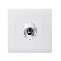 Interruptor de enchufe universal para interiores con luz de neón Interruptor de enchufe de pared multifuncional de 5 pines 1 Gang