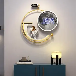 New Arrival Fashion Decorative Light Luxury Modern Digital Electronic Wall Clock on Hot Sale
