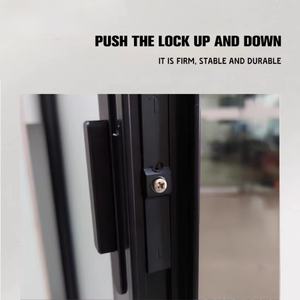 Puerta Doble Abatible de Aleación de Aluminio con Cristal para Baño, Estilo Moderno Personalizado, Impermeable - Product Image 5