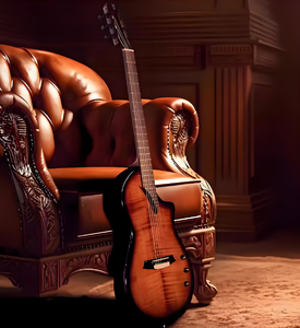 Guitare électro-acoustique Martinez Hispania Martini Crossover à cordes en nylon, manche en palissandre, corps en érable Shadow Wood - Product Image 2