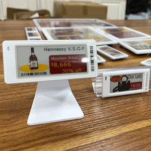 Etiquetas de Precio Electrónicas E-Ink-Displays de 2.9 Pulgadas para Fruterías, Etiquetas Electrónicas para Estantes ESL para Tiendas, Etiqueta de Precio Digital Inalámbrica con Logotipo - Product Image 1