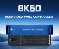Processeur de mur vidéo modulaire 8K60 de qualité industrielle, contrôleur de raccordement MxN à 5 entrées pour écran LED LCD de centre de commande