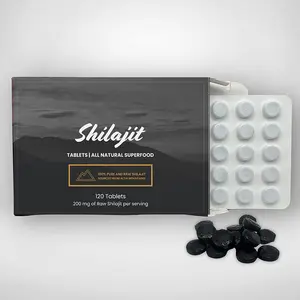 Tabletas de gotas secas de Shilajit del Himalaya puro de etiqueta privada para hombres y mujeres