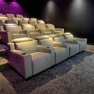빌라 극장 가죽 리클라이닝 영화관 좌석 4인용 개인 시네마 소파 홈 VIP 영화관 좌석 전동 헤드레스트 전동 리클라이너 - Product Image 2