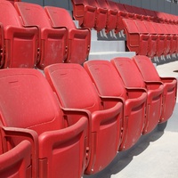 Chaises pliantes en plastique de haute qualité pour stades extérieurs, sièges pour stades de football