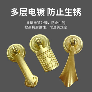 Poignée de meuble en alliage d'aluminium Lu Ye, couleur cuivre, à trou unique, moderne et minimaliste, accessoire de quincaillerie pour armoire et tiroir - Product Image 5