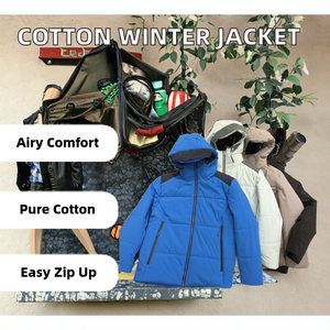 Veste softshell pour homme élégante et respirante avec fermeture éclair, en tissu d'hiver épais 100% coton pour un usage quotidien décontracté et en plein air - Product Image 2