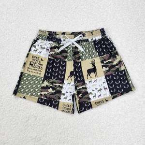Shorts Vaqueros para Niños con Estampado de Vaca Highland Azteca, Trajes de Baño para Niños Pequeños, Shorts de Verano para Niños - Product Image 5