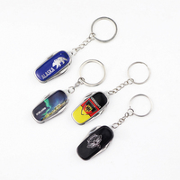 Porte-clés multifonctionnel personnalisé avec logo en époxy, souvenir touristique de pays et de villes, mini couteau
