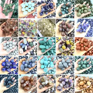 Wholesale Natural Gravel Stone Pebble Clear Quartz Amethyst Rose Quartz Crystals Healing Tumbled Stone